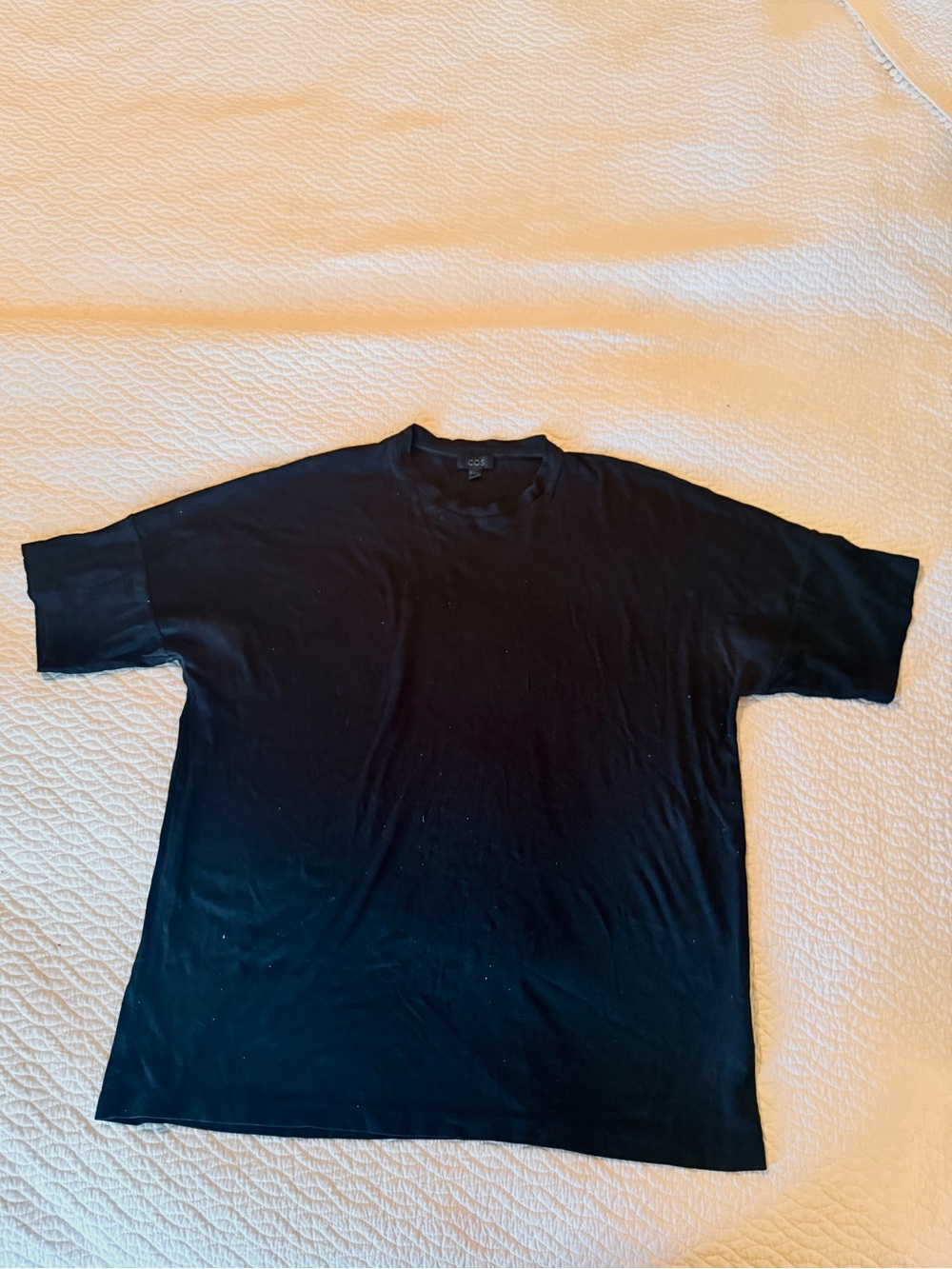 Men's Black Crew Neck T-Shirt - Classic Casual by Cos